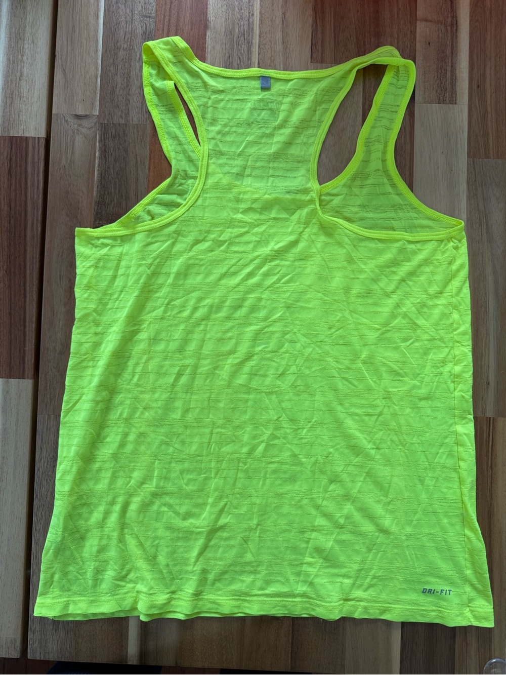 Nike Neon Green Racerback Dri-FIT Tank - Picture 2 of 3